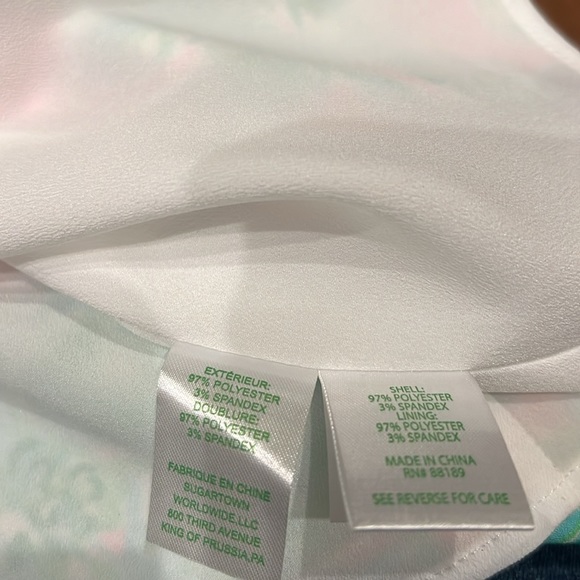 Lilly Pulitzer Vivian Stretch Shift dress Mandevilla Baby Pink Sand Paradise NWT - Picture 9 of 12